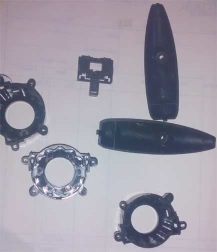 wiper cover plastic part