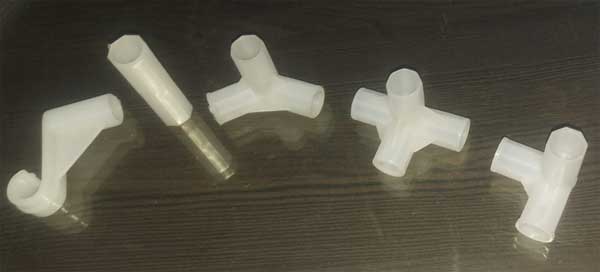 4 pole 5 pole connectors for wardrobe shoes racks
